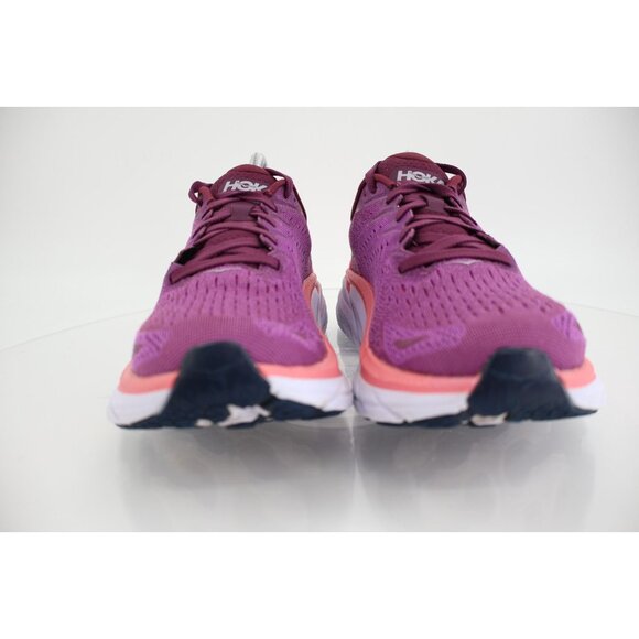 Hoka One One Clifton 8 Womens Grape Wine Beautyberry Running Shoes Size 9.5 B - Picture 3 of 13